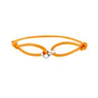 Image 1 of Forever Knots® Handmade Orange Satin Bracelet