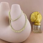 Image 2 of Gold twisted link necklace