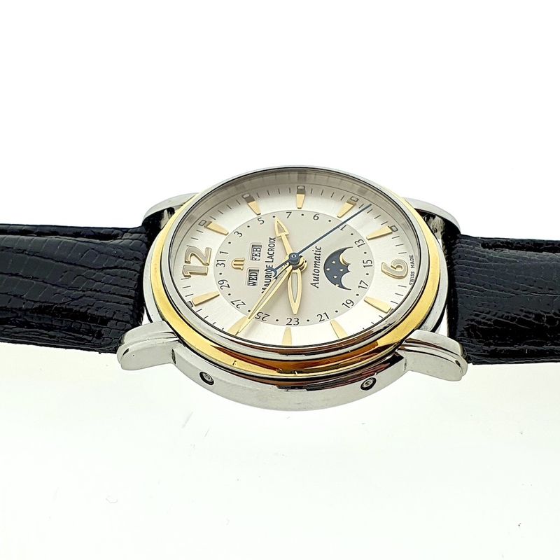 Image 9 of Maurice Lacroix Masterpiece; Automatic watch with moonphase and triple calendar