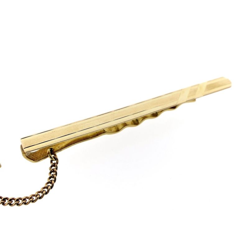 Image 3 of Gold tie slide with chain