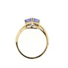Image 5 of Gold ring with tanzanite and diamond | 0.06 ct.