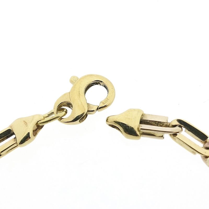 Image 4 of Two-tone gold fantasy link bracelet