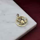 Image 2 of Gold zodiac sign pendant Cancer