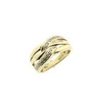 Gold ring with diamond 0.08 ct.