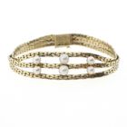 Image 1 of Vintage gold bracelet with pearls