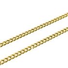 Image 6 of Gold flat gourmet link chain | 51.5 cm