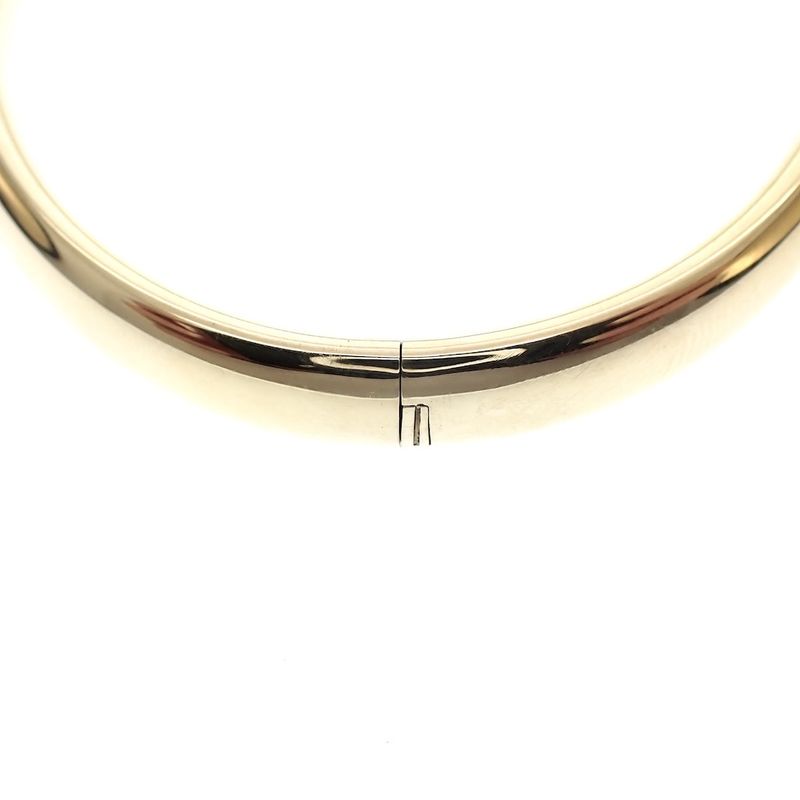 Image 3 of Gold smooth slave bracelet; Size M