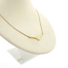 Image 3 of Gold necklace with a fixed pendant and diamond; 0.01 ct. | 42 cm