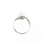 Image 5 of 18k White Gold Ring with Pearl and Diamonds