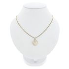 Image 7 of Gold pendant of a heart with zirconia