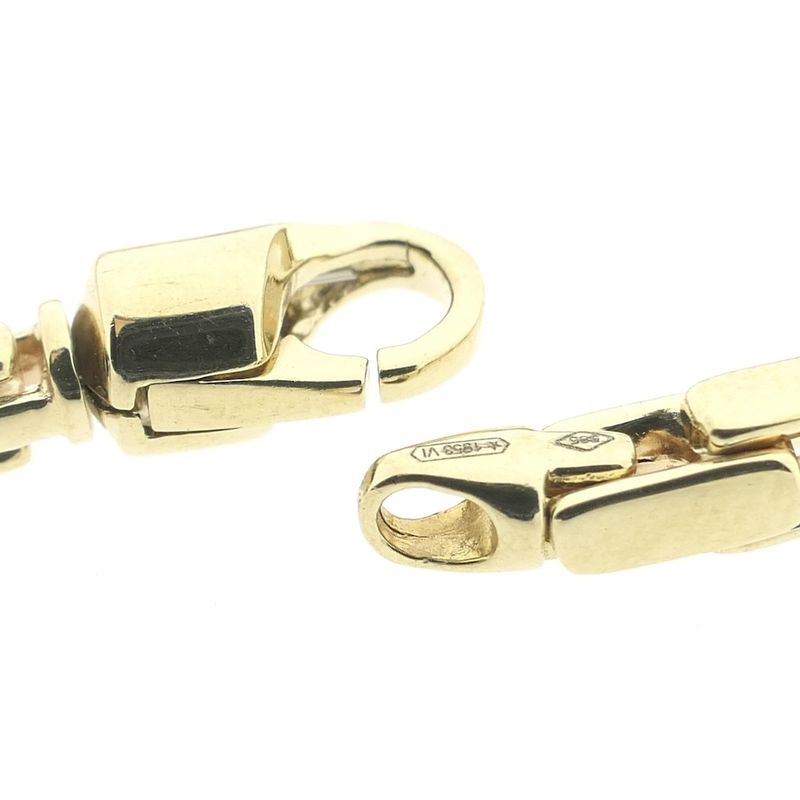 Image 3 of Gold flat cardano link bracelet