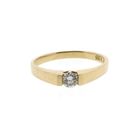 Image 2 of Gold solitaire ring with diamond; 0.25 ct.