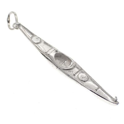 Image 2 of Silver charm; Canoe