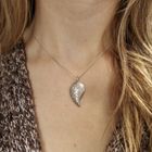 Image 7 of White gold pendant with diamonds; 0.13 ct.