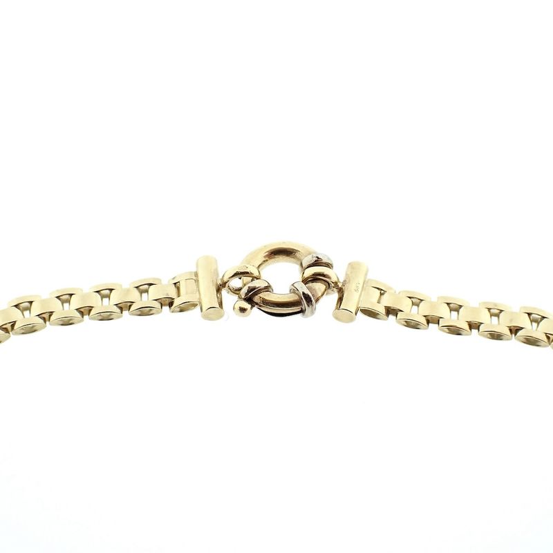 Image 6 of Gold unique link necklace | 45 cm