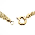 Image 4 of Gold jasseron link chain with four strands
