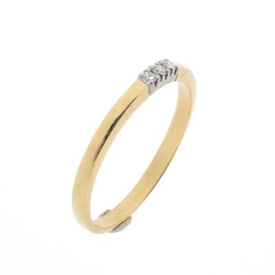 Image 1 of Gold ring with 0.06 ct. diamonds | Diamonde