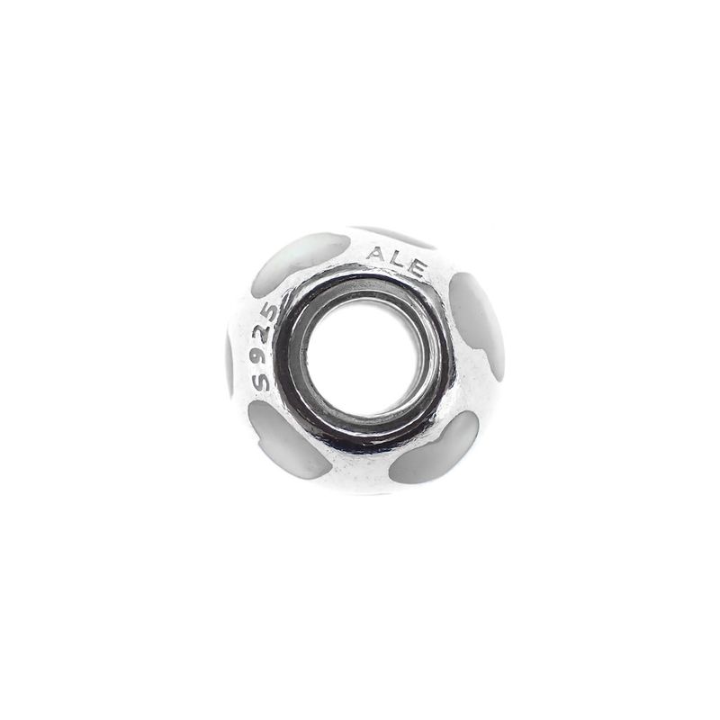 Image 4 of Pandora charm; Silver; White Mother of Pearl