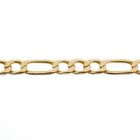 Image 6 of Gold Figaro link chain | 59.5 cm