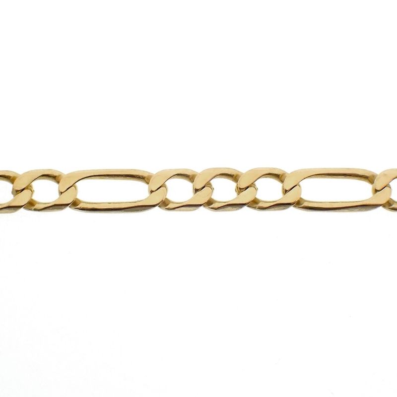 Image 6 of Gold Figaro link chain | 59.5 cm