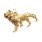 Image 2 of Solid lion pendant with diamond eyes