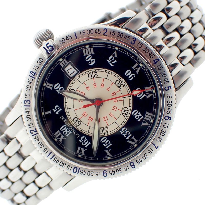 Image 10 of Longines Lindbergh; men's pilot watch