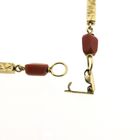 Image 5 of Vintage gold bracelet with red coral
