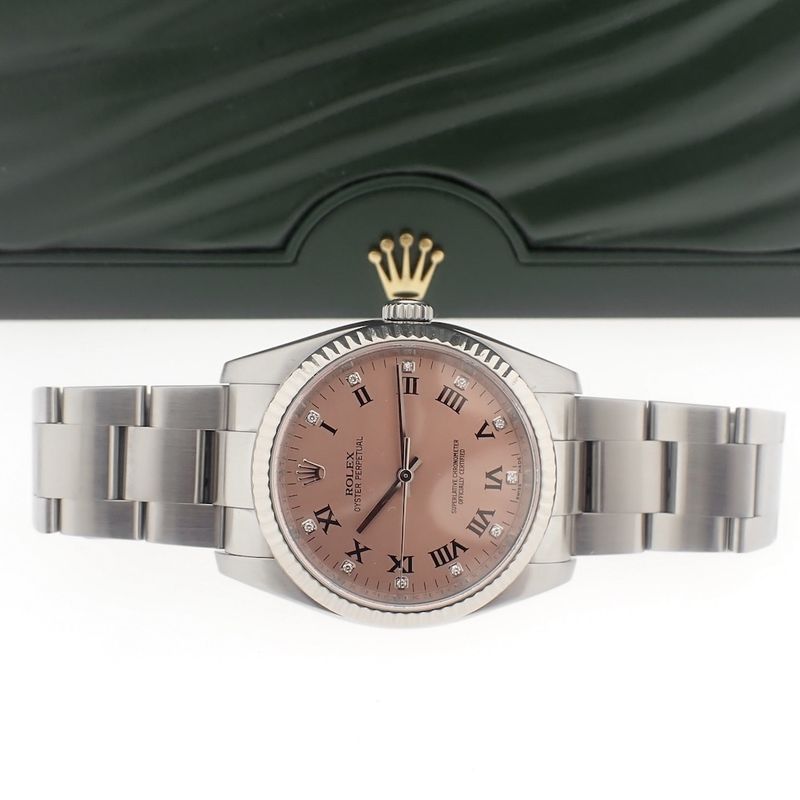 Image 8 of Rolex Oyster Perpetual; 116034 with factory set diamonds