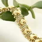 Image 8 of Gold gallery wire link bracelet