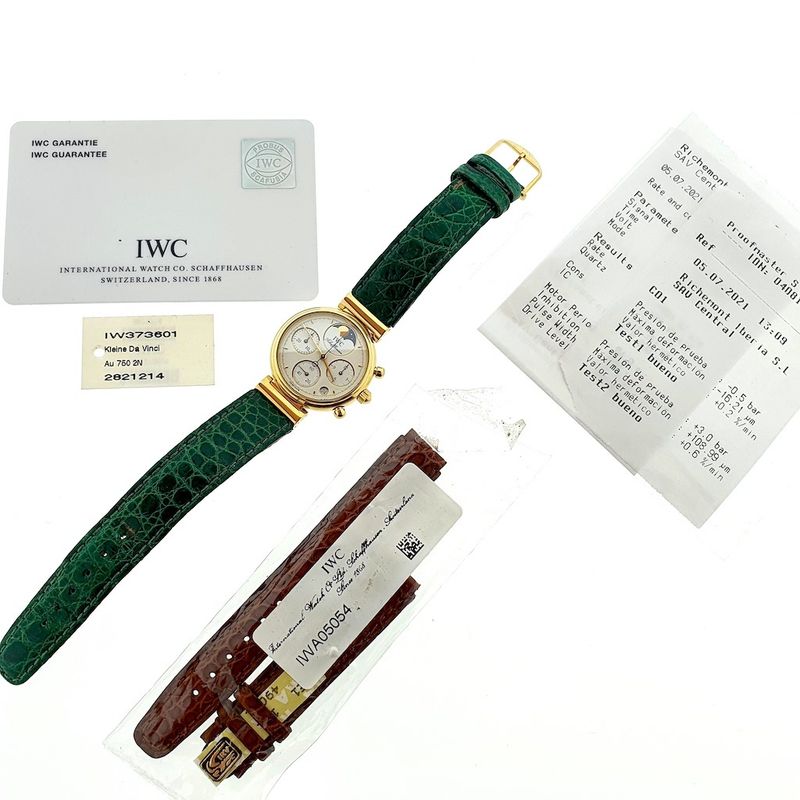 Image 2 of IWC Da Vinci; 18k. women's watch with moon phase