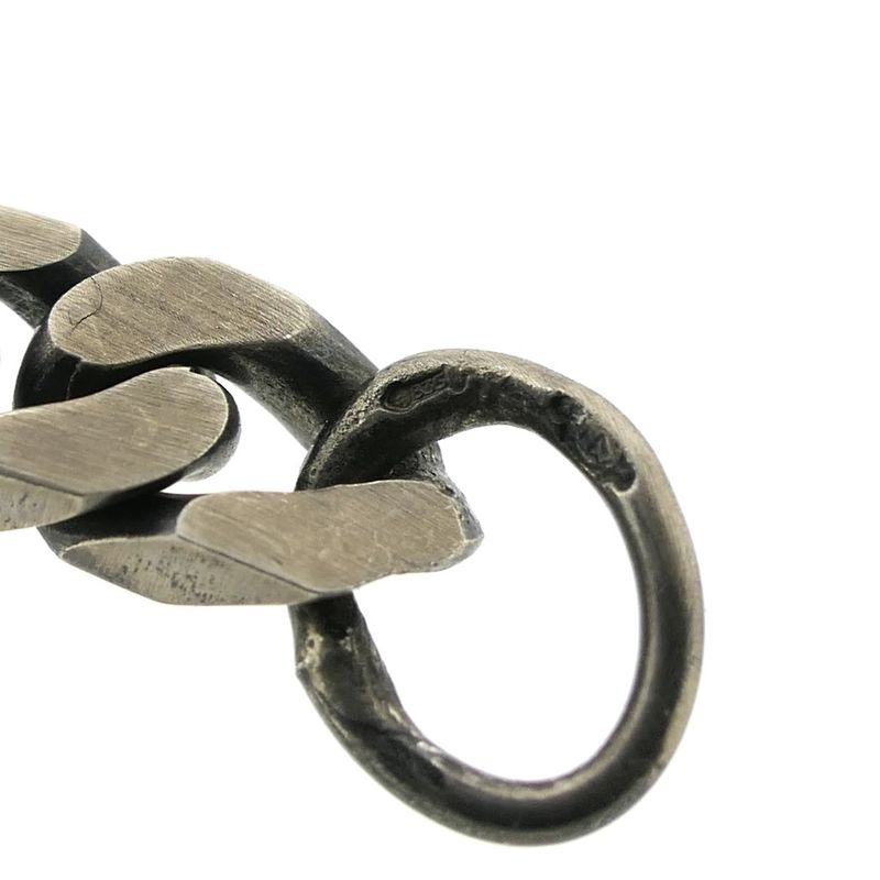 Image 4 of Silver gourmet link bracelet; Men