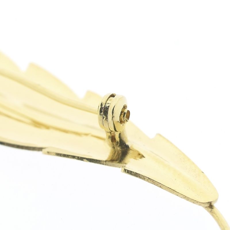 Image 5 of Gold feather brooch