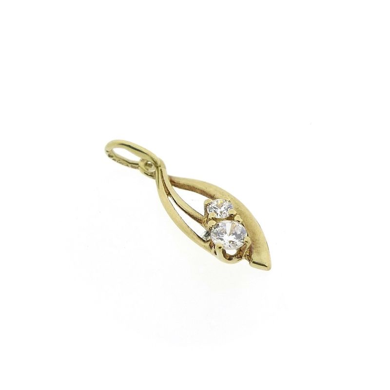 Image 3 of Gold pendant with zirconia