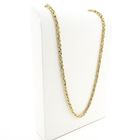 Image 3 of Gold square king link necklace