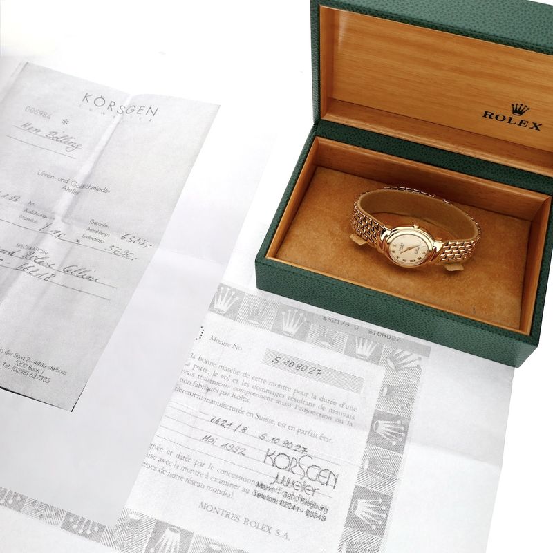 Image 19 of Rolex Cellini 6621/8; 18k gold women's watch