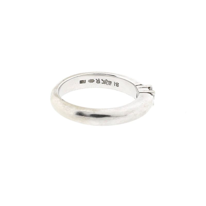 Image 5 of White Gold Solitaire Ring with Diamond; 0.08 ct.
