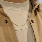 Image 8 of Gold gourmet link chain | 56 cm