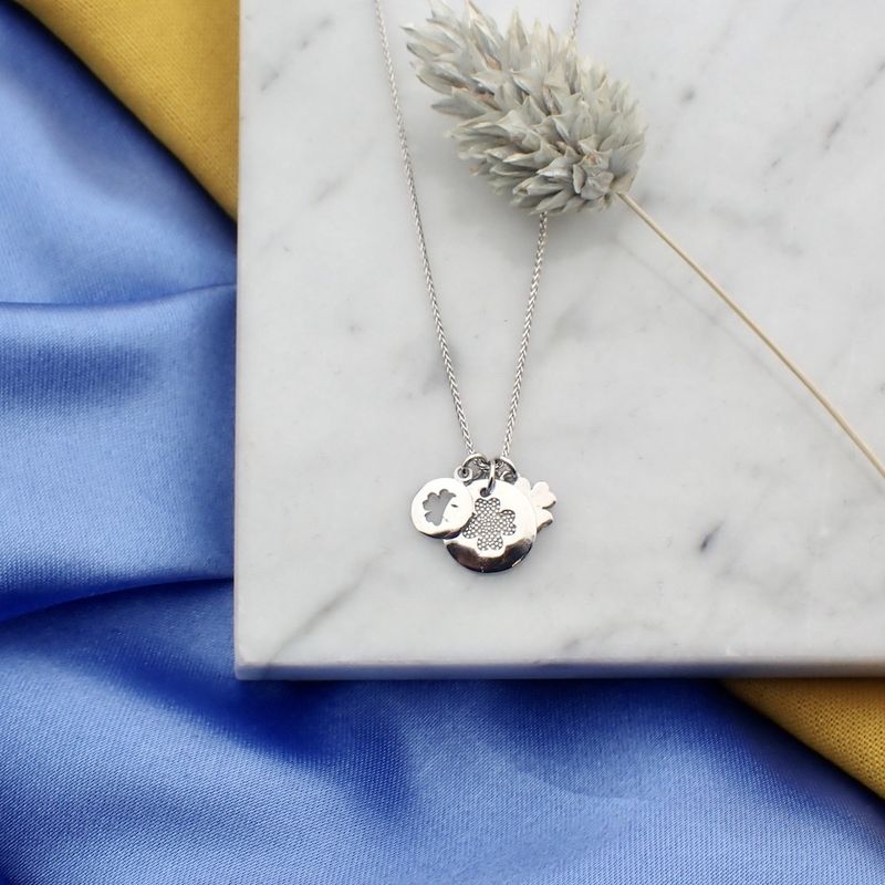 Image 2 of 9 carat necklace with four-leaf clover pendant; Guido Maria Kretschmer