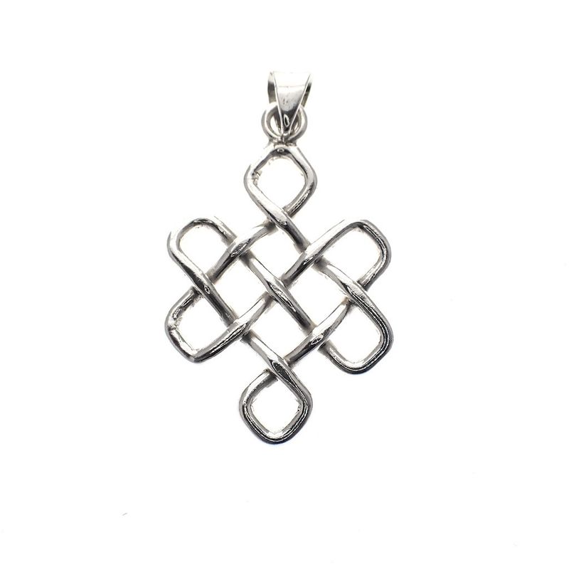 Image 1 of Silver knot pendant