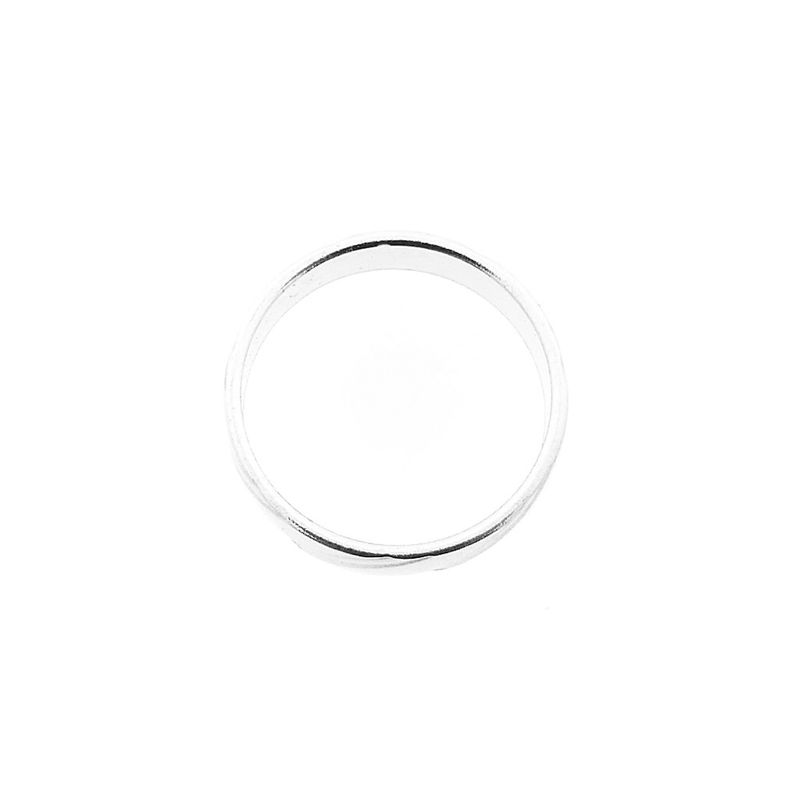 Image 3 of Silver ladies ring with diagonal relief