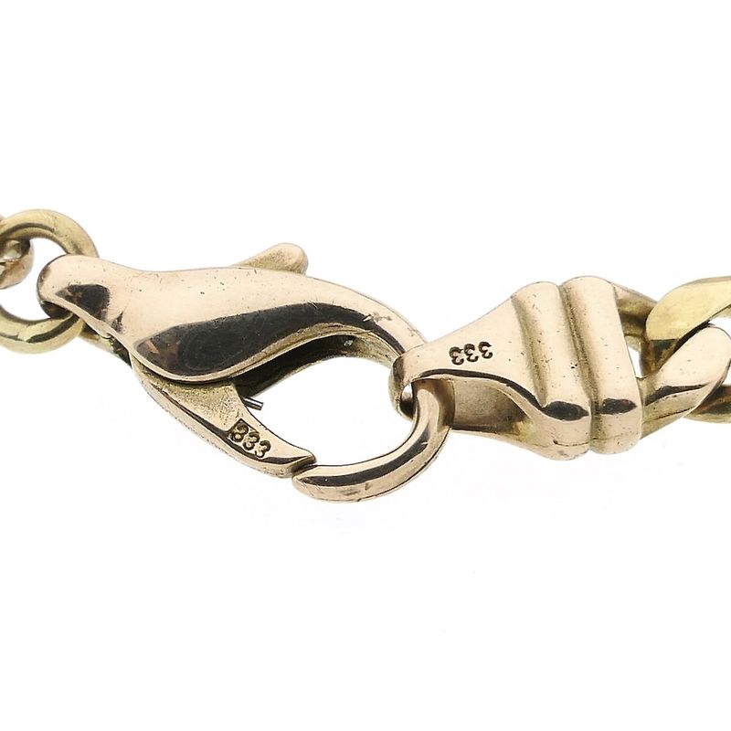 Image 6 of 8 carat Figaro link bracelet