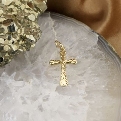 Image 2 of Gold pendant of a cross