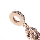 Image 4 of Pandora Moments dangle charm; Rose gold plated; Oak Leaf