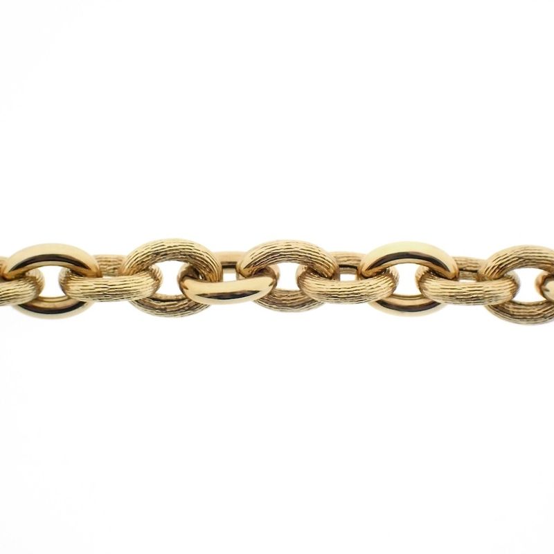 Image 3 of 18K Gold Anchor Link Bracelet | 19 cm