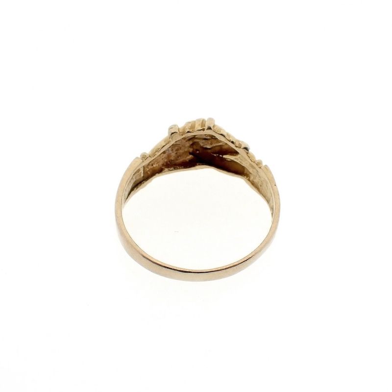 Image 8 of 18 carat gold ring with two holding hands