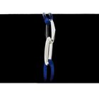 Image 8 of Forever Knots® Handmade Blue Satin Bracelet with Silver Link