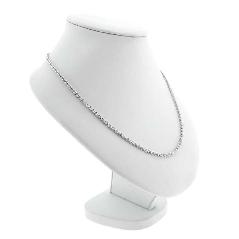 Image 7 of White gold jasseron necklace | 45 cm
