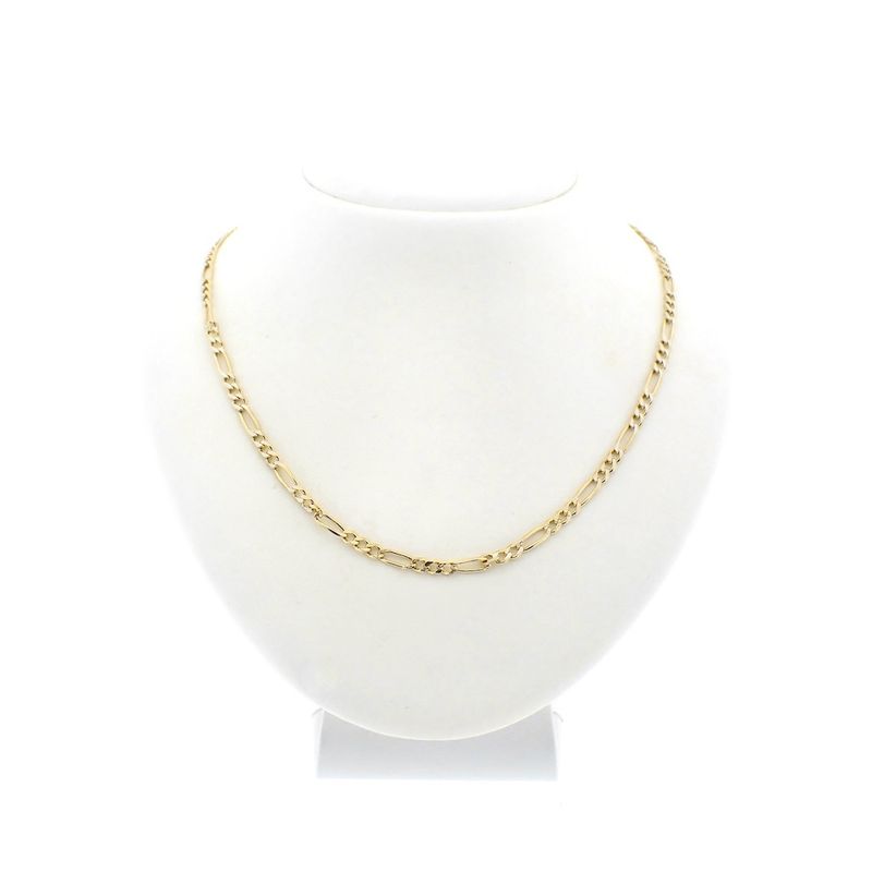 Image 7 of Two-tone gold Figaro chain | 52 cm