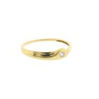 Image 4 of Gold solitaire ring with zirconia