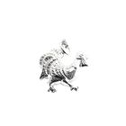 Image 2 of Silver charm; Rooster